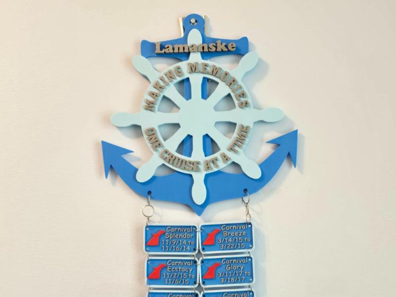 Cruise Door Hanger REMIX. CARNIVAL MSC ROYAL