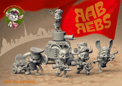 Reb Rabs squad - 32 mm printable 3D Model Collection