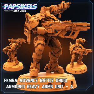 FKMSA ADVANCE BATTLE DROID ARMORED HEAVY ARMS UNIT - A