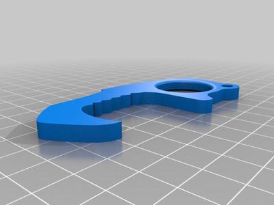 covid handle thin with key ring