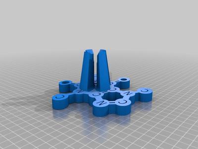 Moka Pot Basket Stand with Caffeine Molecule Base
