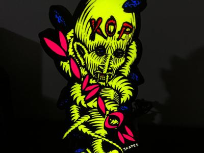 KOP Vision II Alien - Skateboard Art - Light Sign