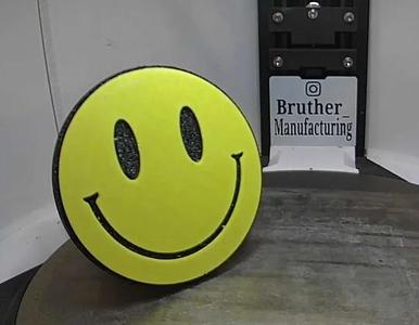 120mm Smiley Face hitch cover   