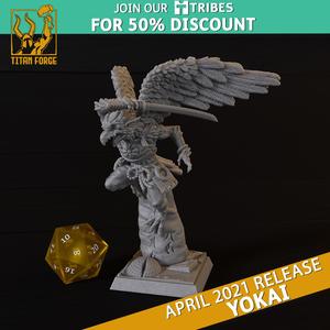 Tengu B - Yokai - Titan Forge Miniatures April 2021