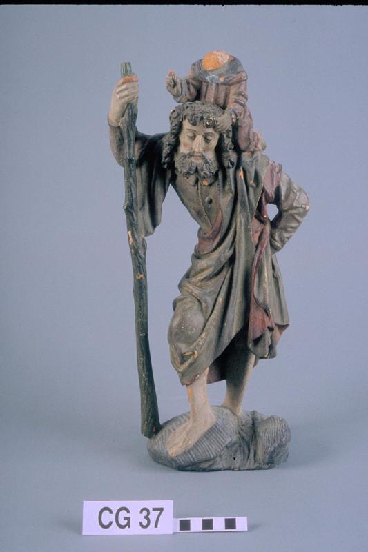 Figure sculpture (St Christopher)