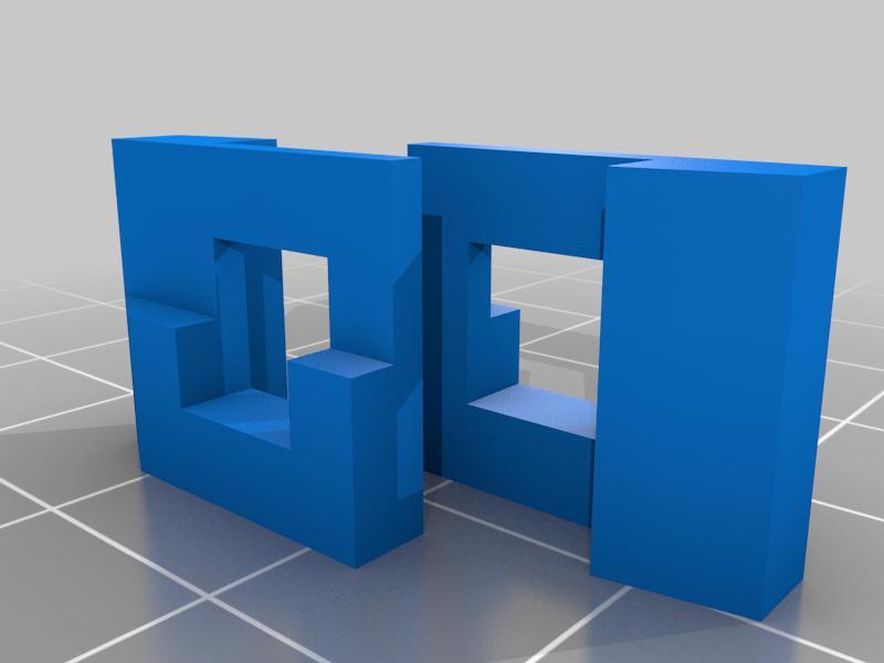 Clip for 40x40 Aluminium Profil (without disassembly)
