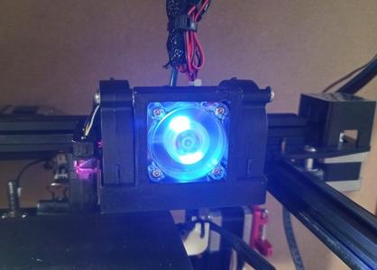 Satsana Dual 5015 Fan Duct with CRTOUCH mount for Ender 5 