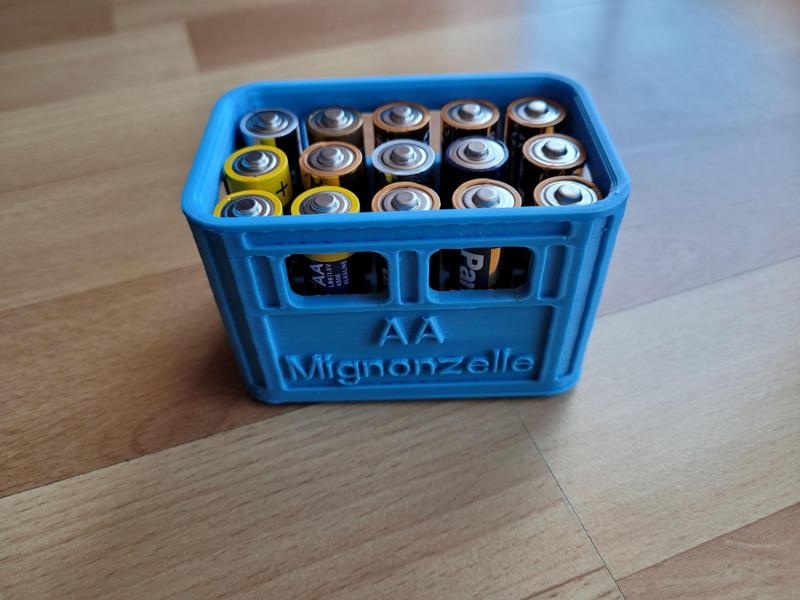 Beer crate battery box AA AA cells Stackable