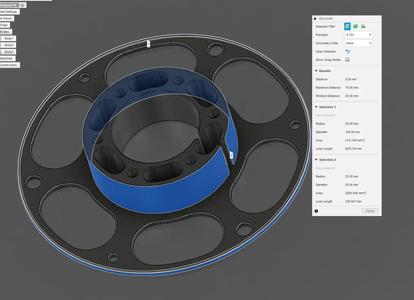 Cable Spool Cad remodel and slight improvements   