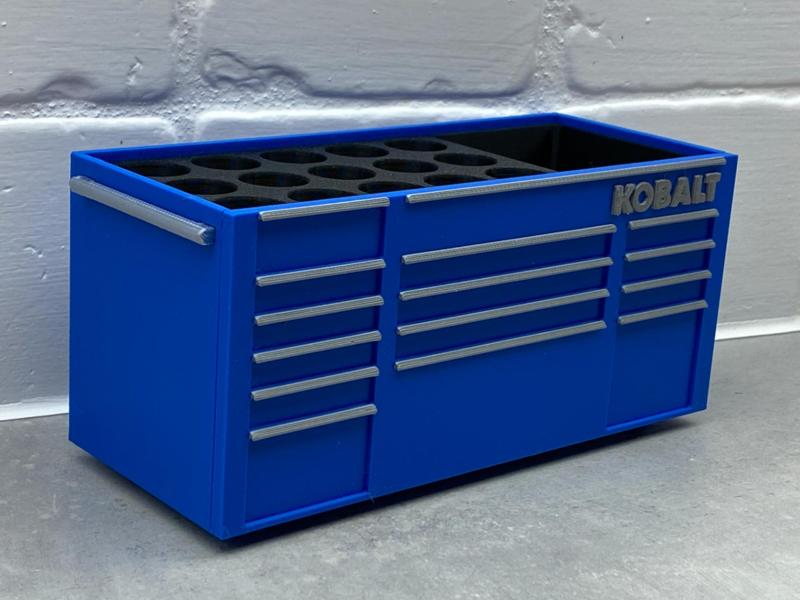 Kobalt inspired desk toolbox pen holder organizer