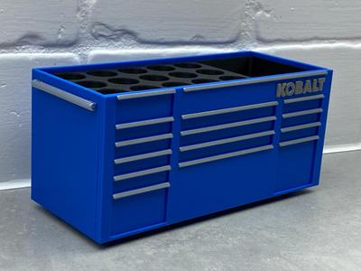 Kobalt inspired desk toolbox pen holder organizer