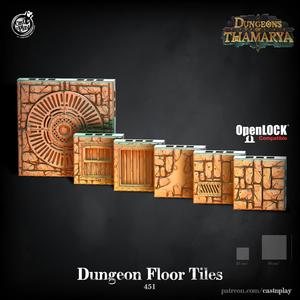Dungeon Floor Tiles (Pre-Supported)