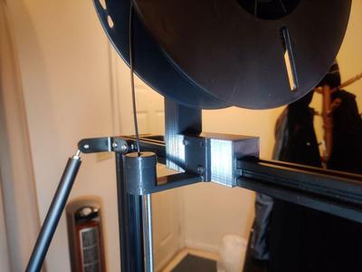 Filament filter/oiler attachment for CR-10s Top Mount Spool Holder with Bearings