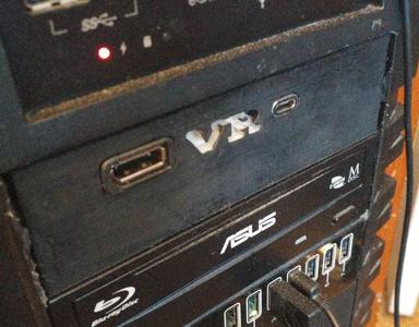 VR Ports Extender Front Faceplate (Displayport and USB C)