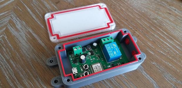 Waterproof box for Sonoff/Geekcreit 5v 1 channel inching switch enclosure