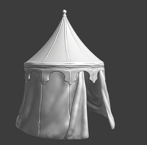 Medieval round tent