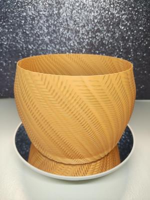 Hand sewn crochet vase for flower pots