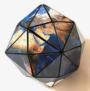 Earth disdyakis dodecahedron puzzle