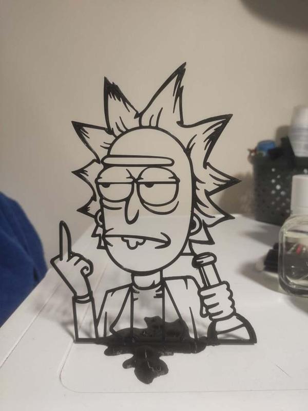 rick sanchez silhouette remix