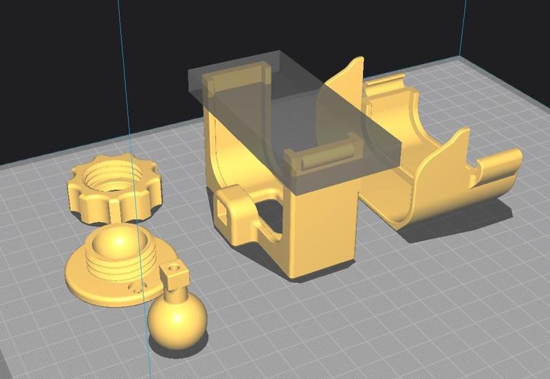 Blink outdoors X2 camera, ball head bracket with rain protection.