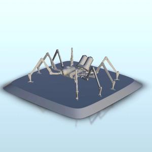 Spider robot on base 5 - BattleTech MechWarrior Warhammer Scifi Science fiction SF 40k Warhordes Grimdark Confrontation