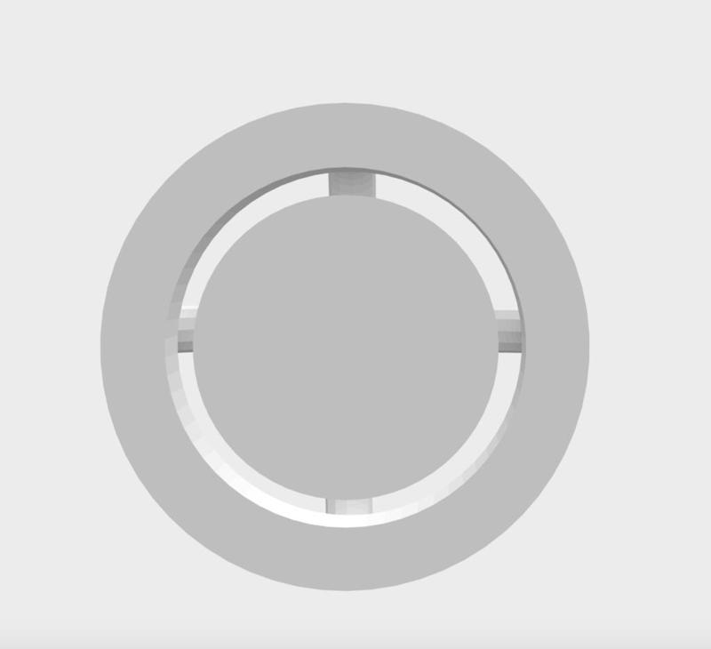 Hollow tube extruder piece