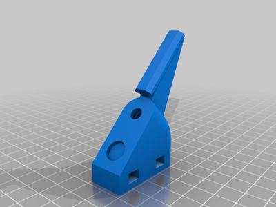 (Remixed) Ender 3 45° Spool Holder with Rail