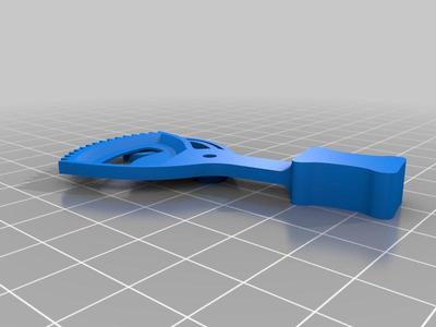 Bicycle bell lever with spring