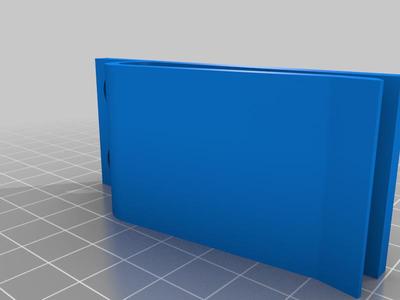 Simple Knife/Holster Clip (3/4" hole spacing)