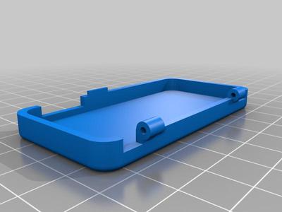 Raspberry Pi Zero Case with Wire Pin Hinge (and T nut holes)