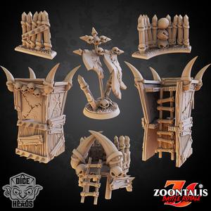 Goblin Scatter Terrain (pre-supported included)