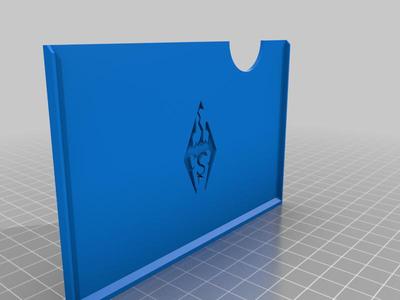 CR-10 Display cover with Skyrim emblem