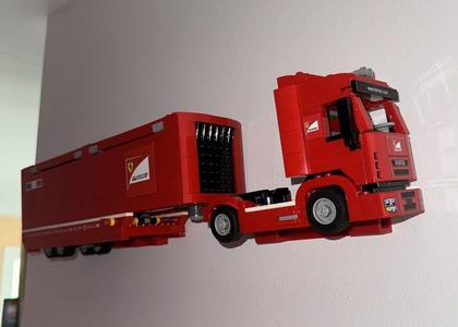 2 piece Wall mount LEGOo SPEED CHAMPIONS: Scuderia Ferrari Truck (75913)