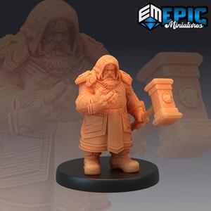 Nordic Dwarf Hammer / Armored Cleric Warhammer