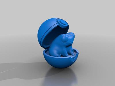Fred the Frog in a pokeball