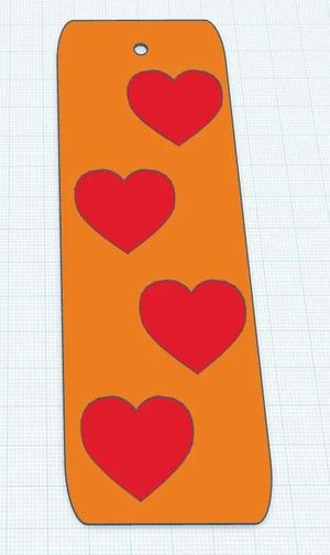 Marcapaginas Corazones   