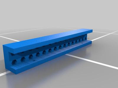 hex bit holder for magnetic rail
