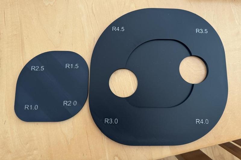 Large Scale Corner Radius Guide 1" - 4.5" Radius