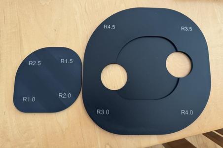 Large Scale Corner Radius Guide 1" - 4.5" Radius