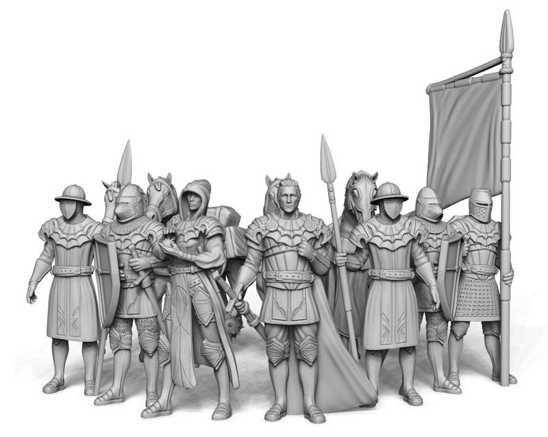 Guards (bundle of 5) - Bandits and Knights Vol.2 Kickstarter