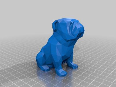 Low Poly English Bulldog