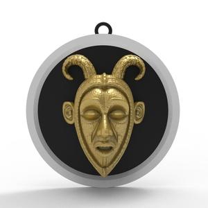 Africa Mask Low Poly Wall Decor