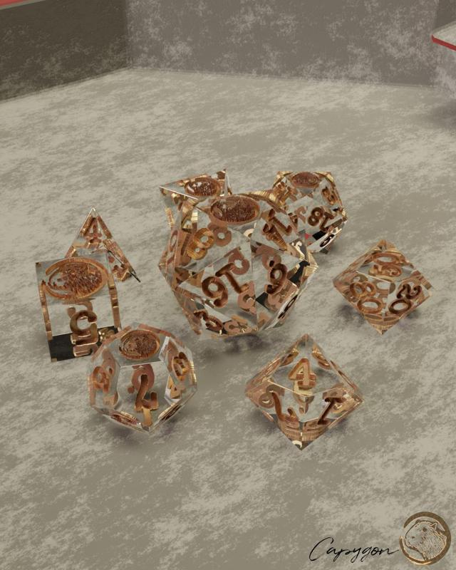 Capygon Dice - Sharp Corners