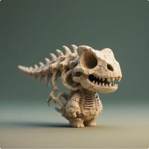 Dinosaur fossil figurines