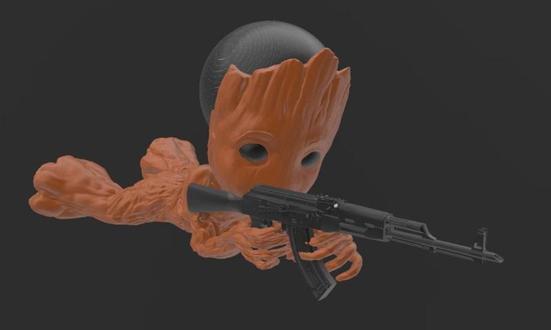 Suporte Alexa Echo Dot 4a e 5a Geração Groot Snyper