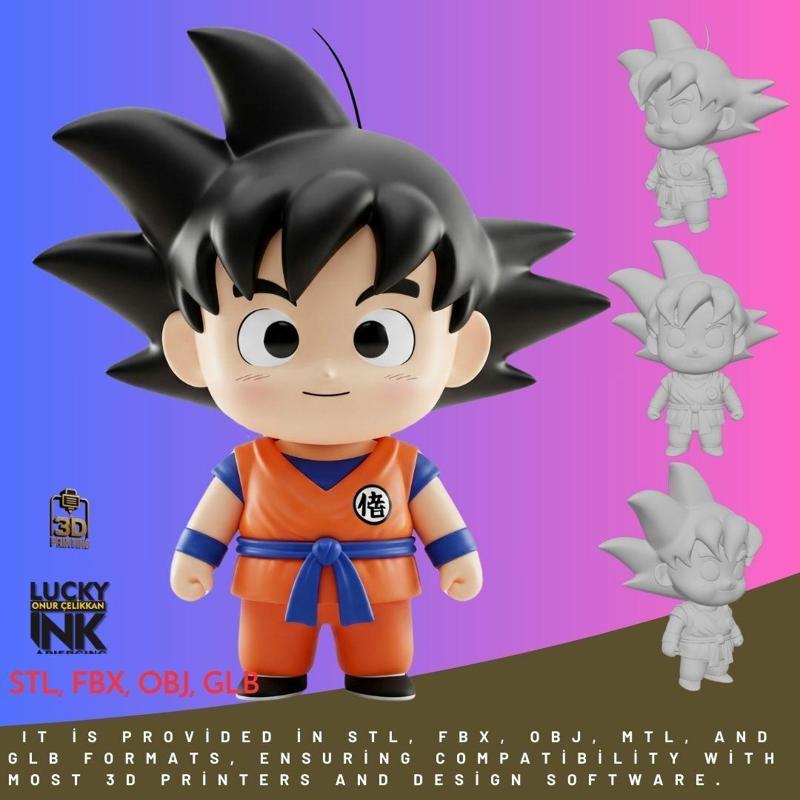 Mini Hero Dragon Ball Style Figure 3D Printable  3D print model