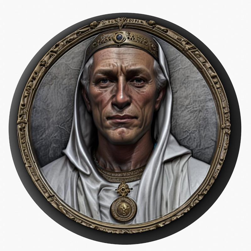 Baldwin IV of Jerusalem medallion pendant