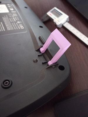 Logitech Wave keyboard leg