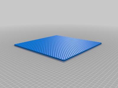 Large collection of universal plates from 20x20 to 300x300 mm