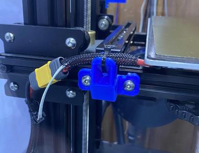 Ender 6 Hotbed cable strain relief